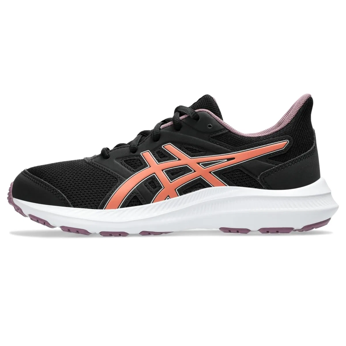 Детские кроссовки для мальчиков с амортизацией Jolt 4 Gs ASICS, Black Red Desert