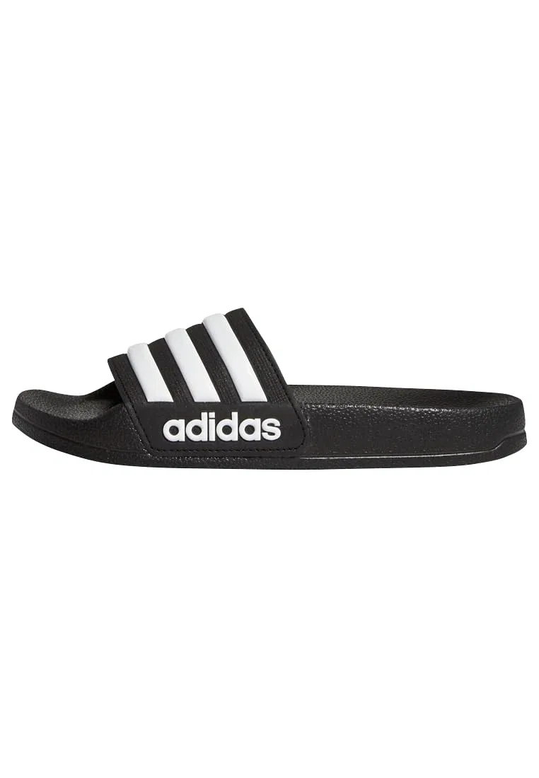 Детские шлепанцы для девочек и мальчиков с фиксатором Adilette Shower Slides Adidas, Core Black Cloud White Core Black