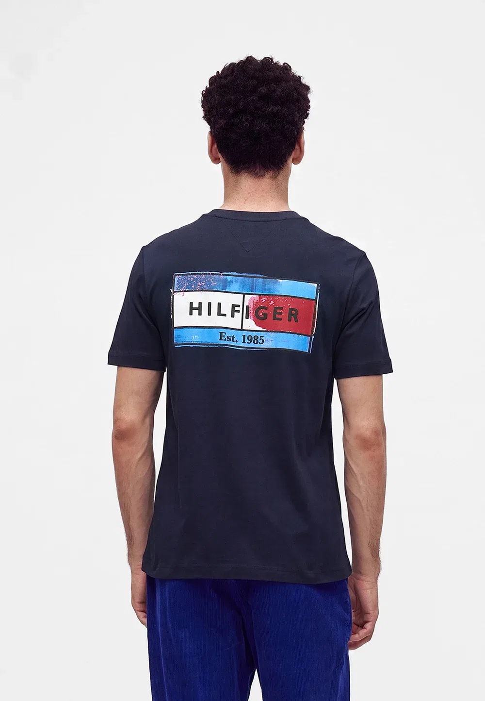 Футболка с принтом «Флаг любви бренда» Tommy Hilfiger, Navy Blue — фото 3