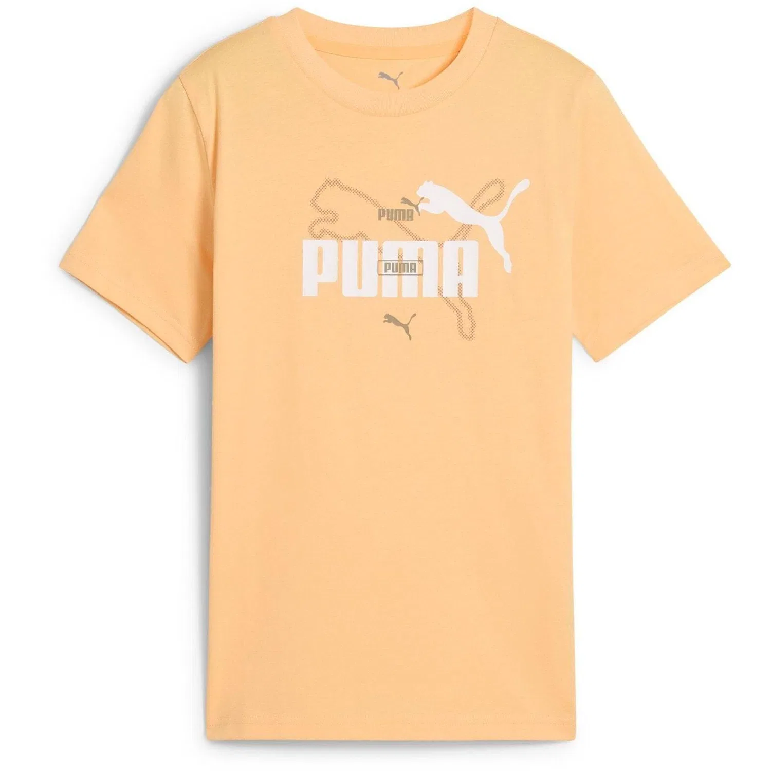 Детская футболка с логотипом Puma Ess Logo Lab Summer Tee B, Orange — фото 4
