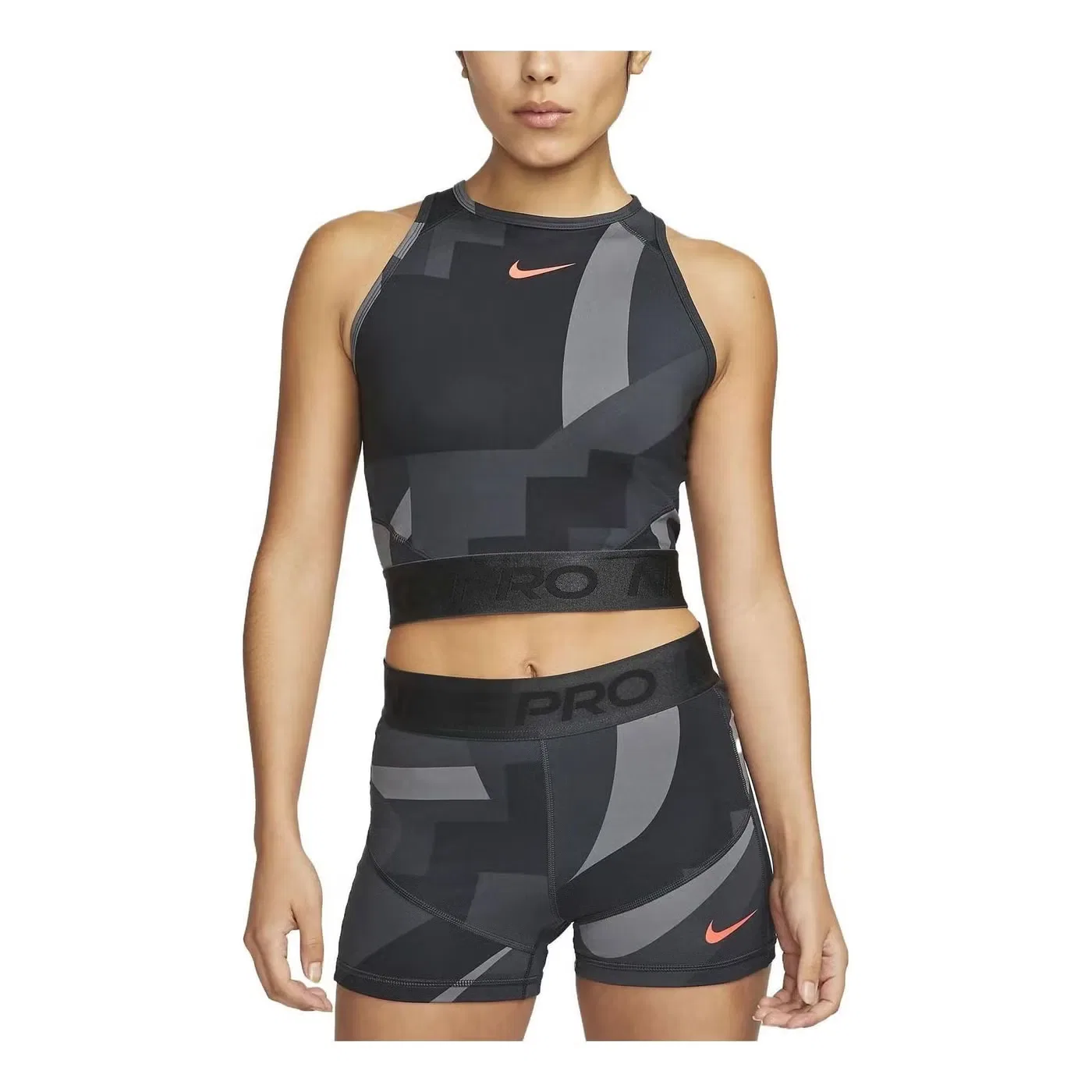 Топ тренировочный укороченный Nike Pro Dri-FIT, черный