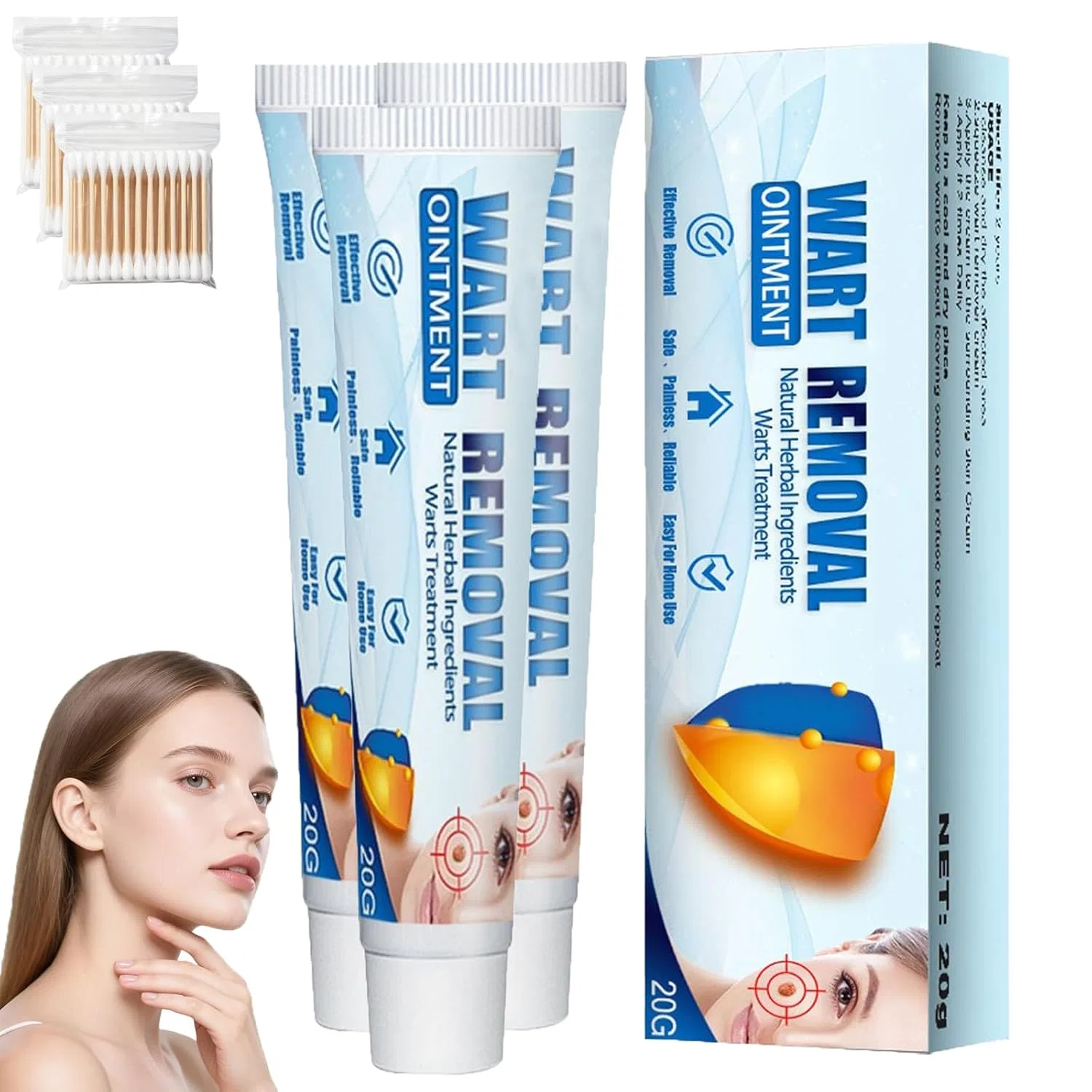 Крем для лица и тела Kräutercreme, 3 шт, 20 г, 3pcs Generic