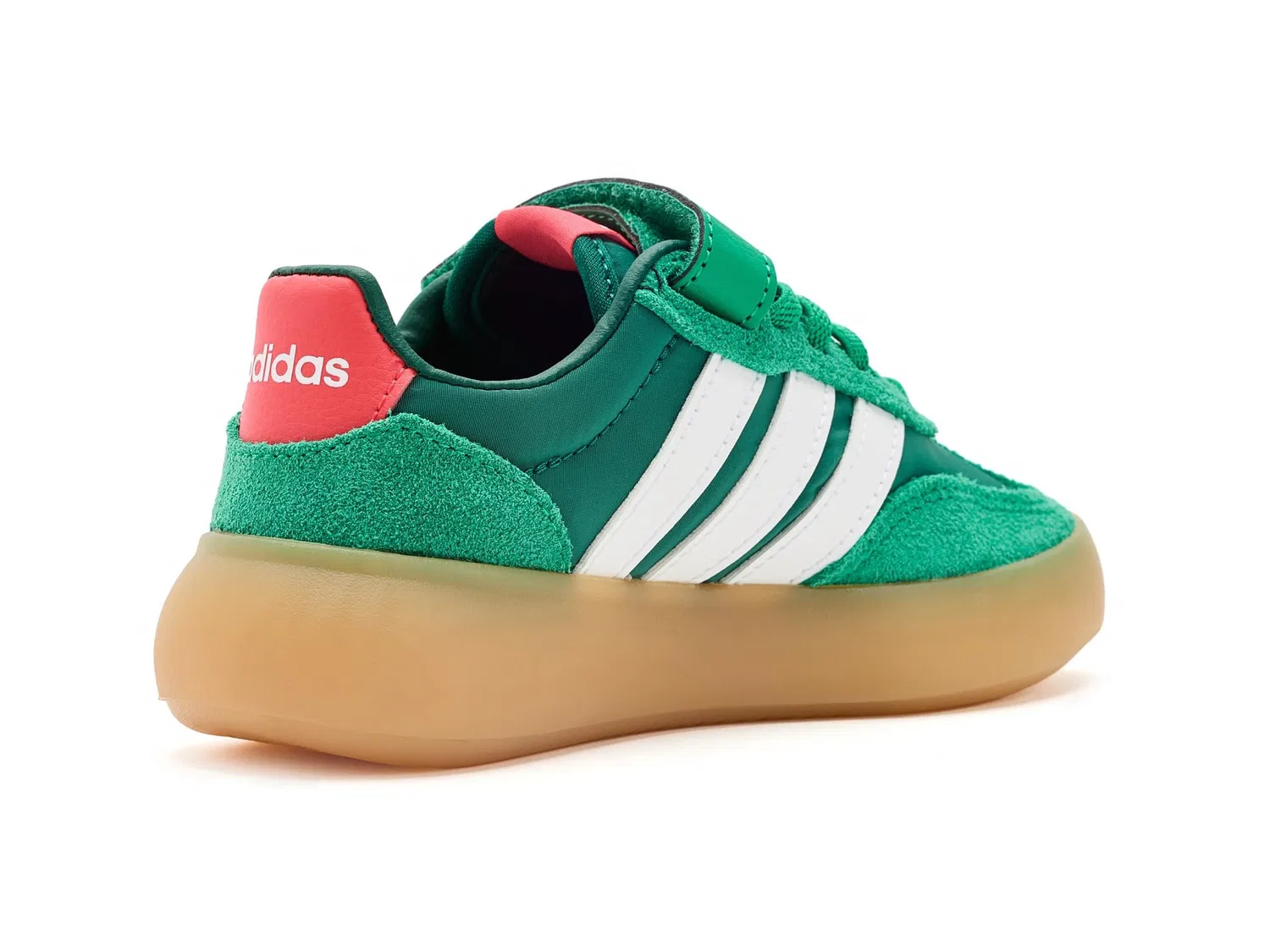 Кроссовки Barreda Decode Elastic Lace & Strap (для маленьких детей) Adidas Kids, Collegiate Green/White/Lucid Red — фото 4