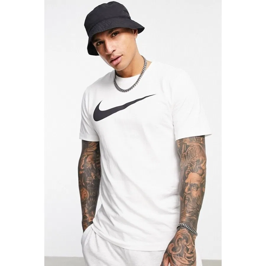 Футболка с коротким рукавом Nsw Clup Tee Swoosh Nike, Белый