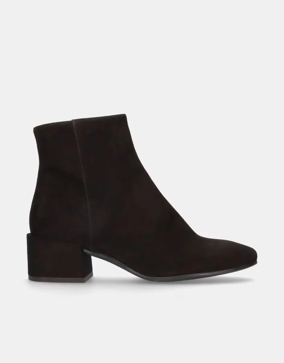 

Женские ботильоны из мягкой замши на низком каблуке Pretty Ballerinas, черный