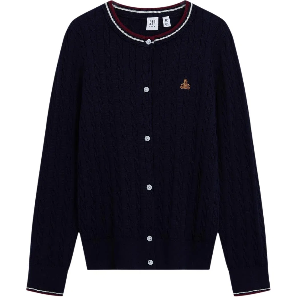 Детский свитер с круглым вырезом Marine Blue GAP, Marine Blue