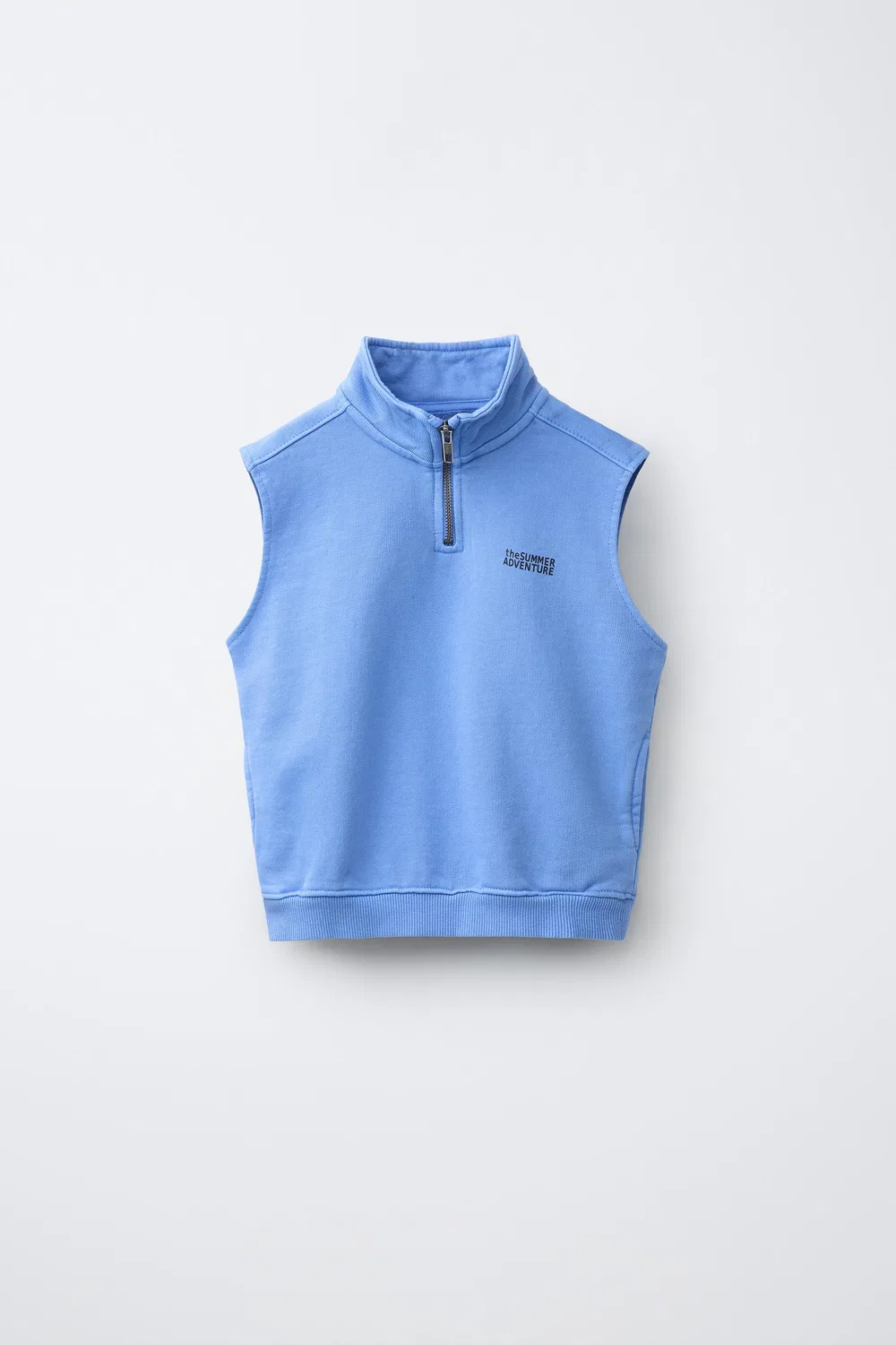 СВИТШОТ ЖИЛЕТ ZARA, Mid-Blue