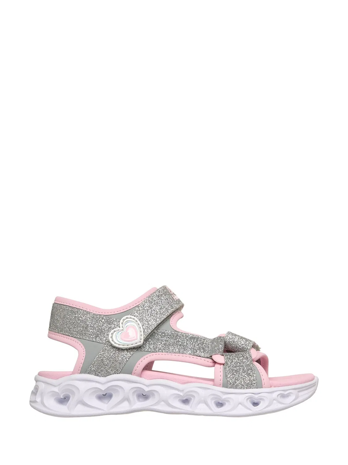Сандалии Skechers Heart Lights Sandals, серебряный