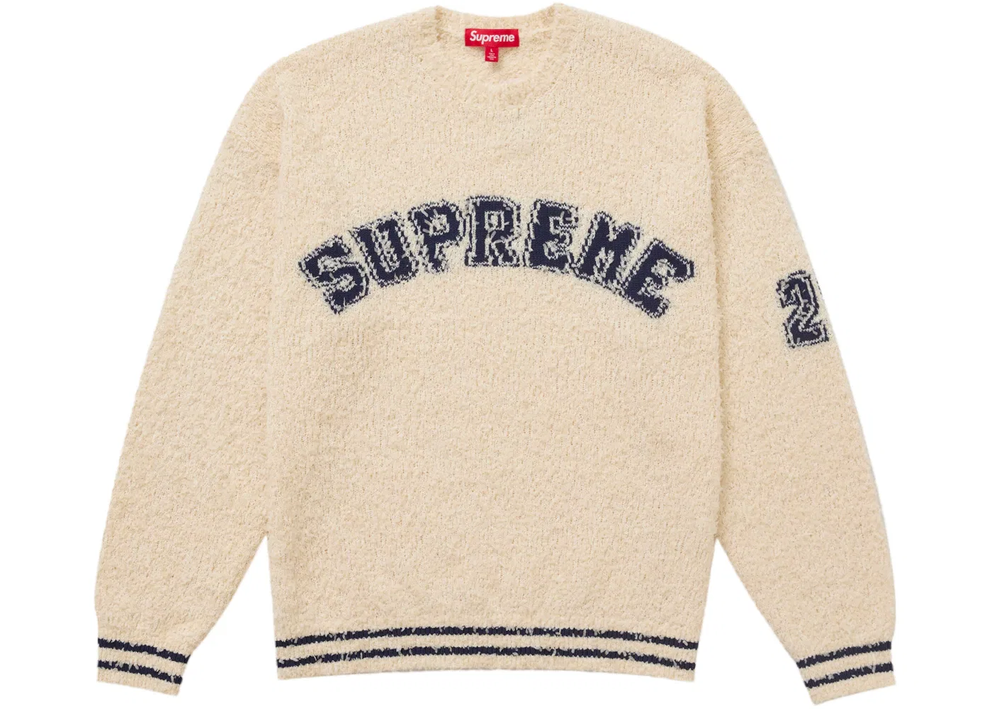 Мужской свитер с текстурным рисунком Supreme, Cream