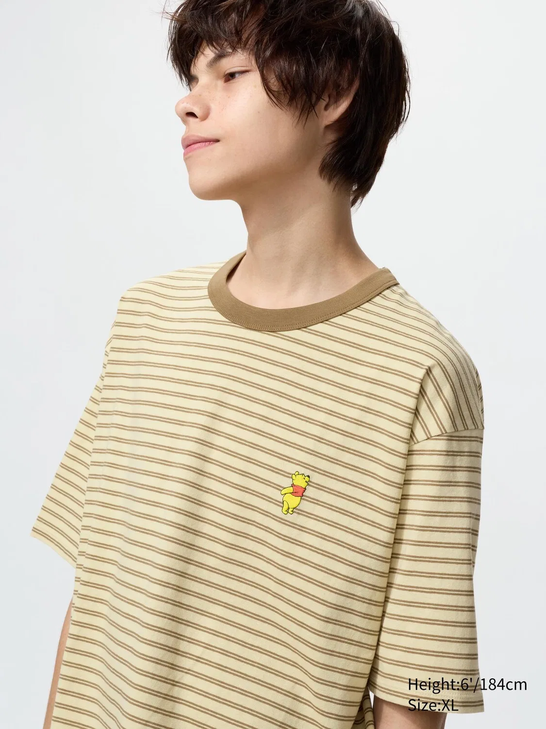 Футболка Uniqlo Magic for all icons ut, с принтом Винни-Пух, натуральный