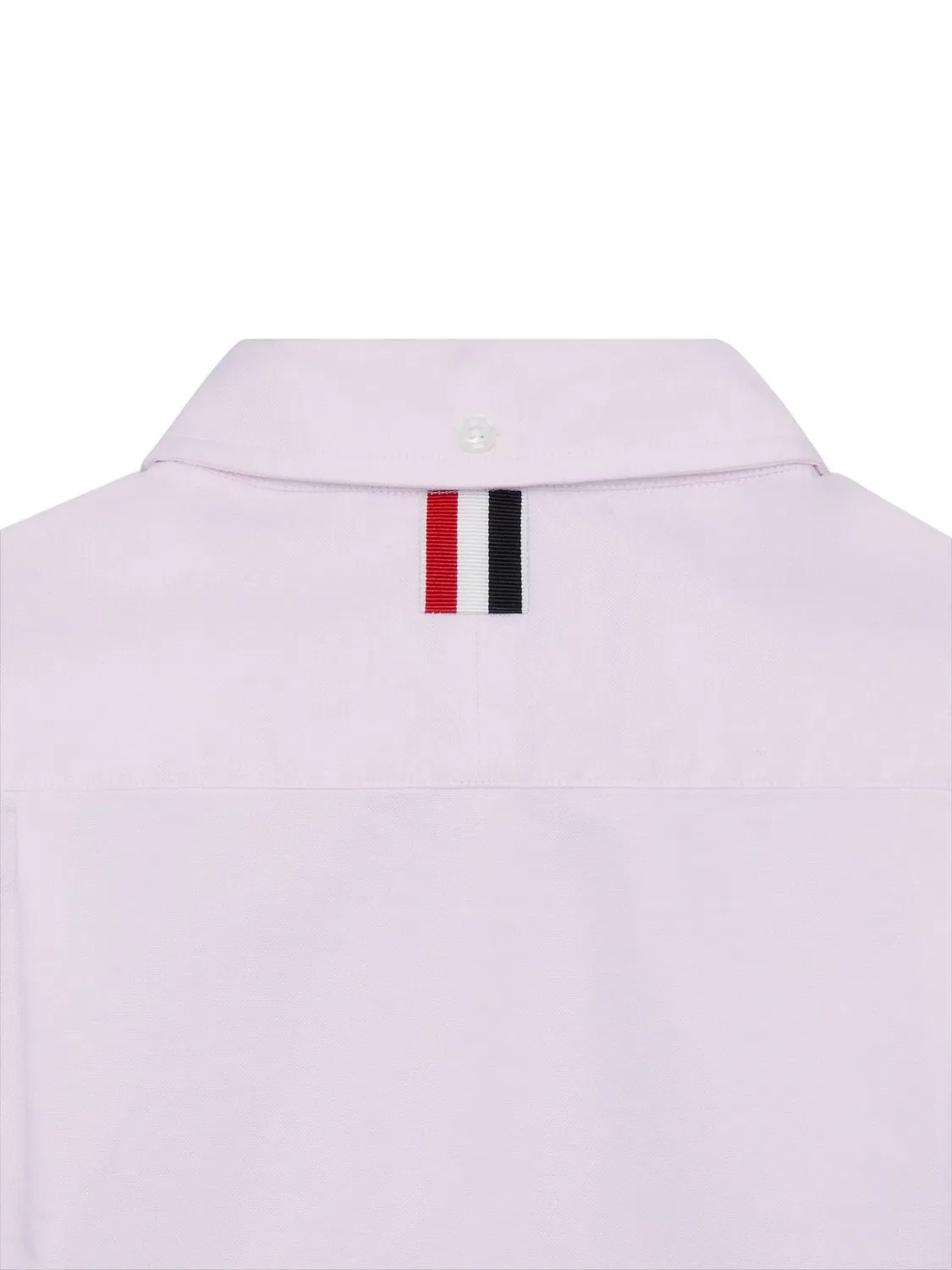 Рубашка Oxford с короткими рукавами Thom Browne Kids, розовый — фото 4