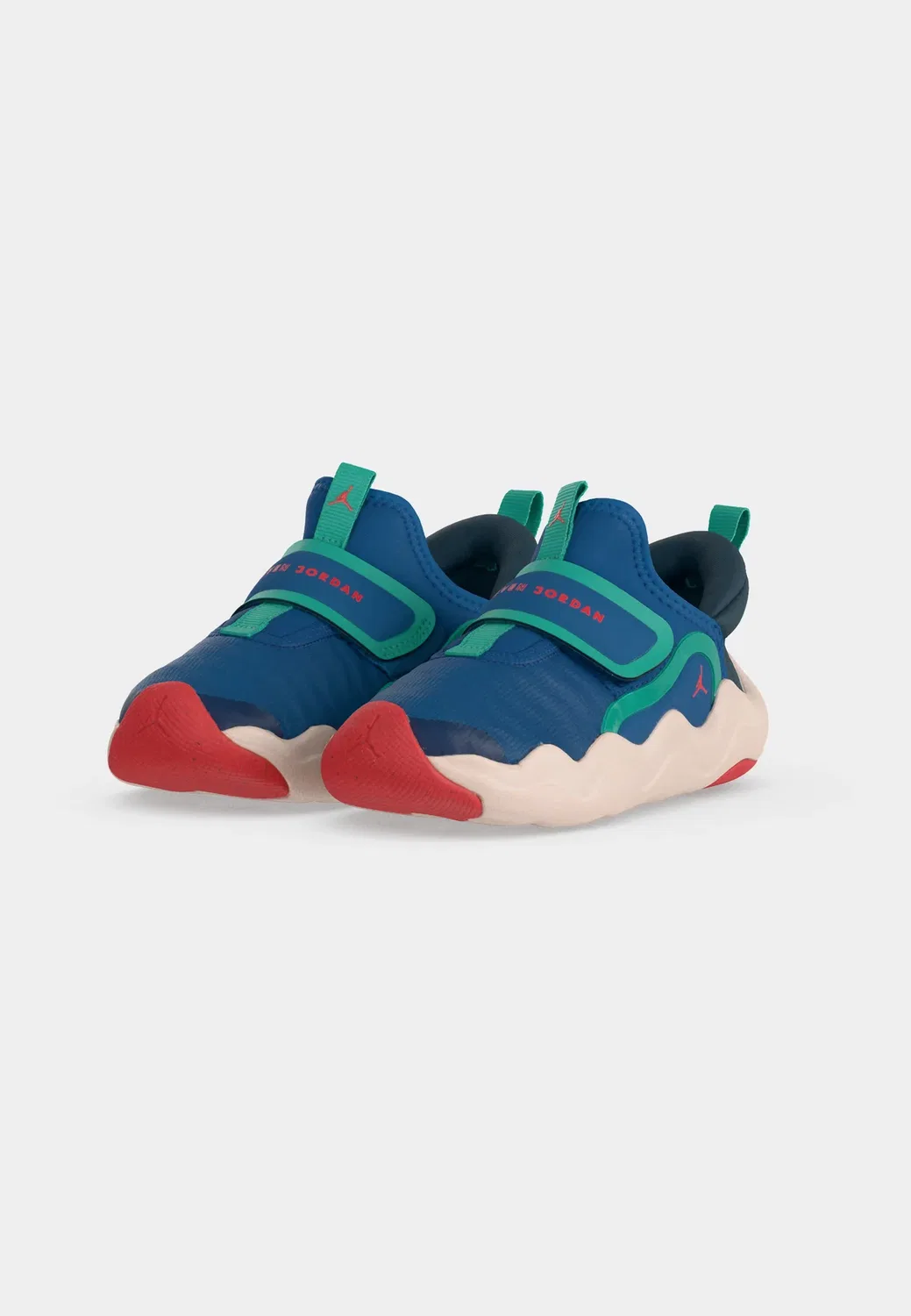23/7.2 унисекс - детская обувь Jordan, True Blue/Track Red/Blue Fox/Kinetic Green/Chalk — фото 3