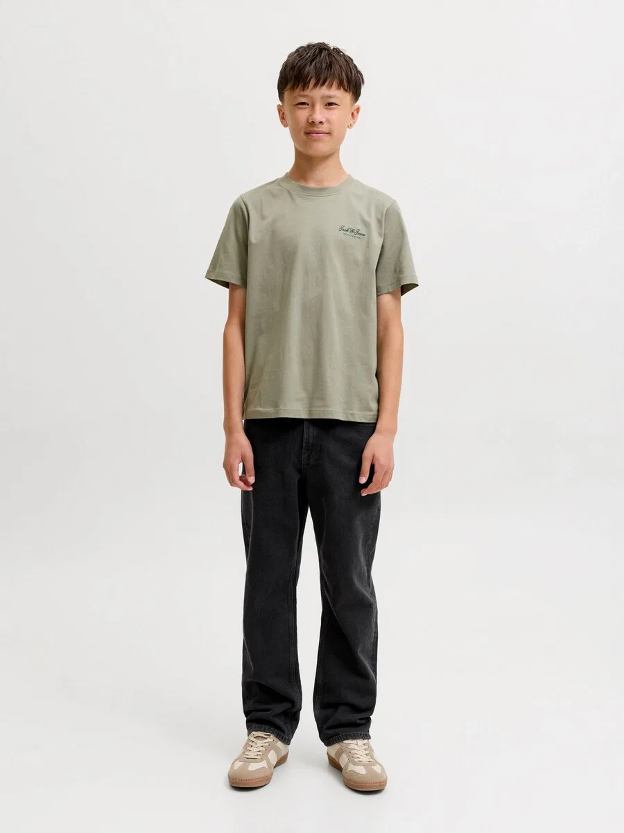 Детские джинсы Jack & Jones Junior Regular 'JJICHRIS' черного цвета — фото 2