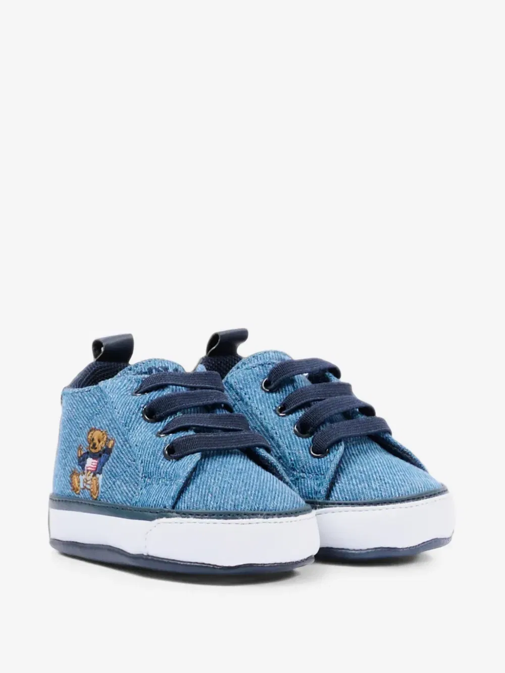 Кроссовки с закругленным носком POLO RALPH LAUREN KIDS, синий