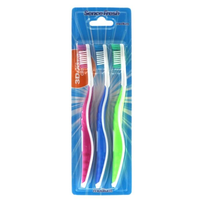 

Набор косметики Pack Cepillos de Dientes Extra Clean Medio Sence Beauty, 3 unidades