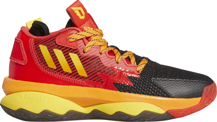 Кроссовки Adidas Pixar x Dame 8 Big Kid 'Mr. Incredible', красный — фото 2
