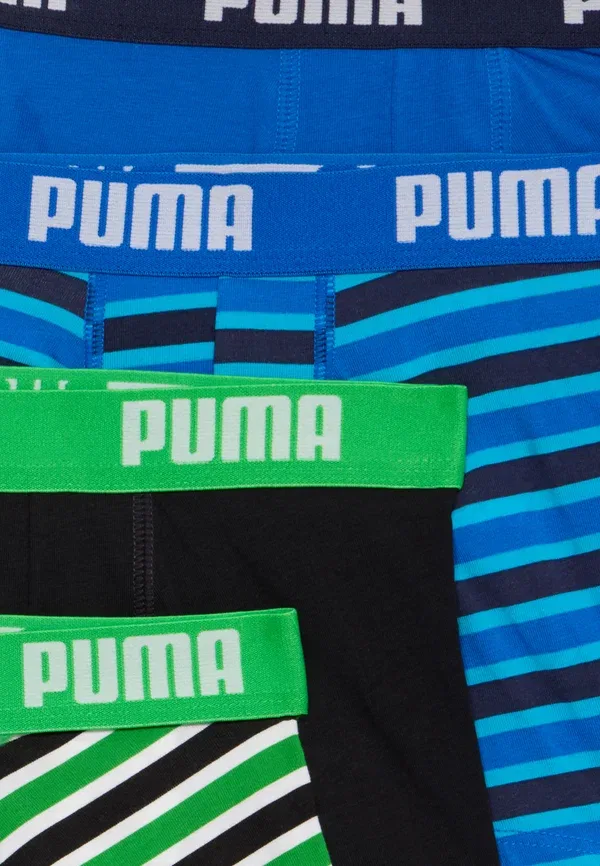 Боксеры из хлопка Boys everyday striped 6 pack Puma, Green/Blue, синий/зеленый — фото 4