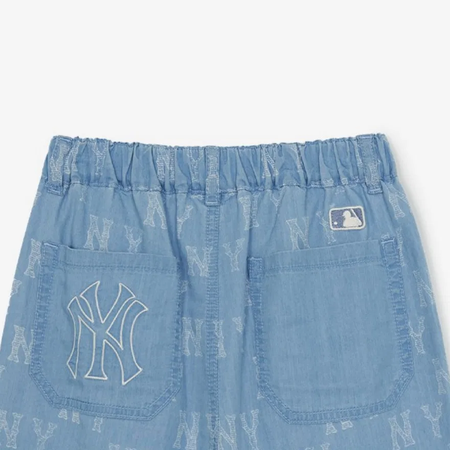 Детские джинсы с длинным рукавом MLB KIDS, Light Blue — фото 4