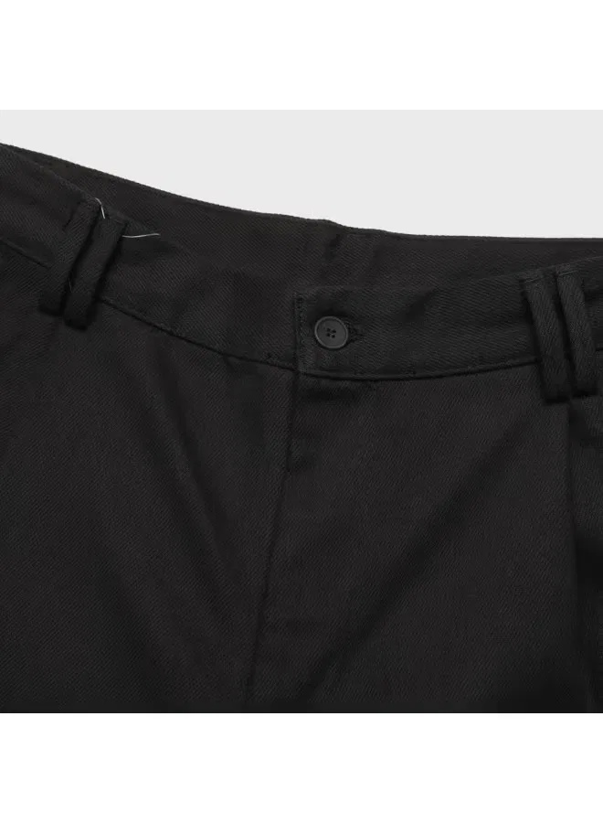 Брюки свободные мягкие универсальные Zara, черный — фото 4