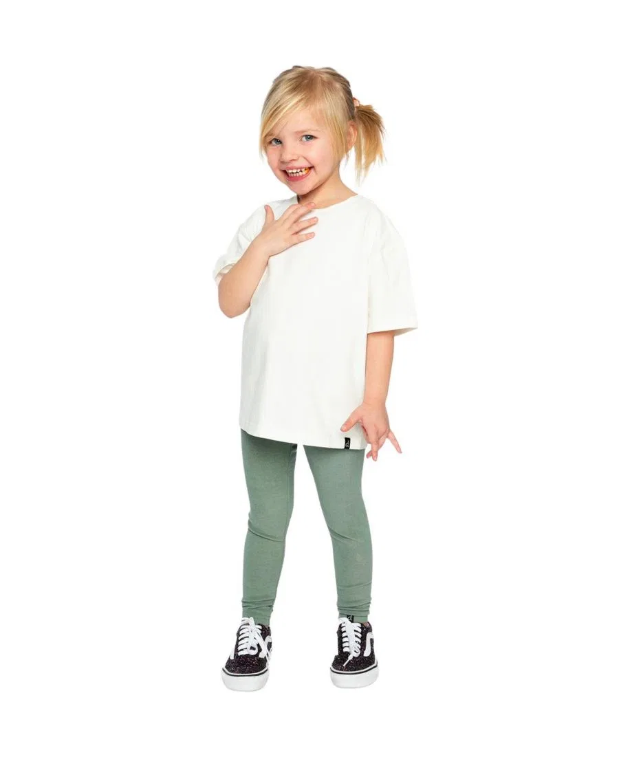 Леггинсы из риба с принтом Girls Must-Haves Deux par Deux, Green Printed Green — фото 4