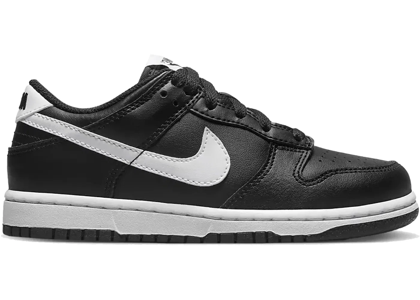 Детские кроссовки Lifestyle Nike Dunk Low Nike, Black/Black/White/White