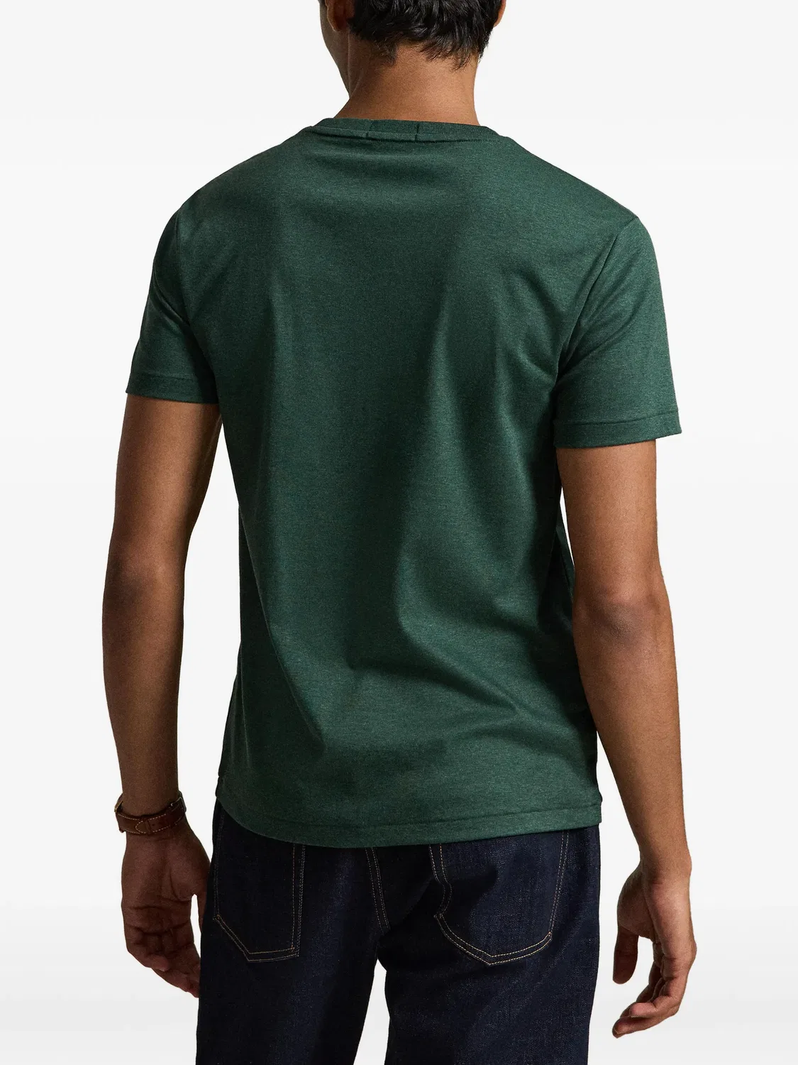 Футболка Pony зеленая из хлопка Polo Ralph Lauren, зеленый — фото 2