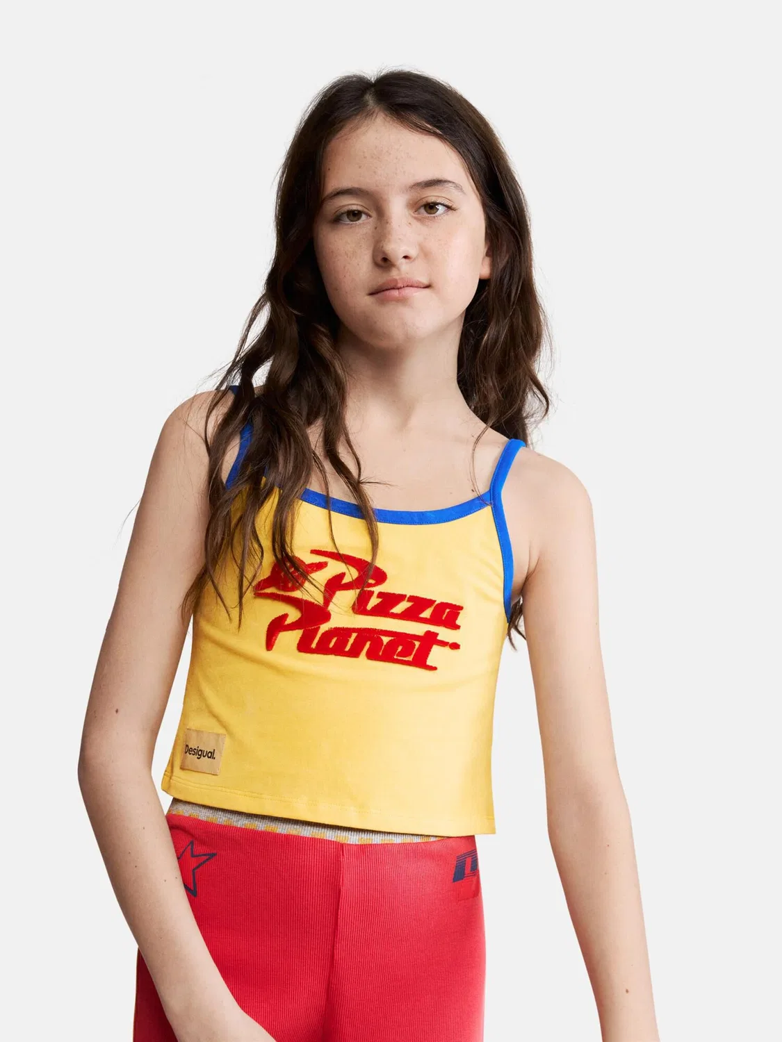 Рубашка Desigual Toy Story strappy желтого цвета — фото 3