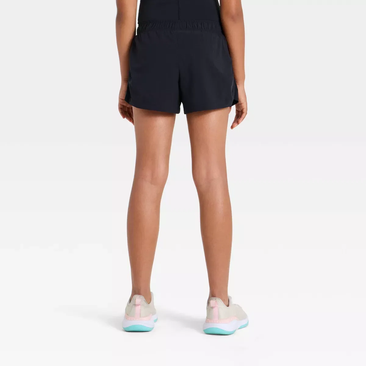 Детские шорты для девочек с завышенной талией Active Shorts KIDS PERFORMANCE, Black — фото 2