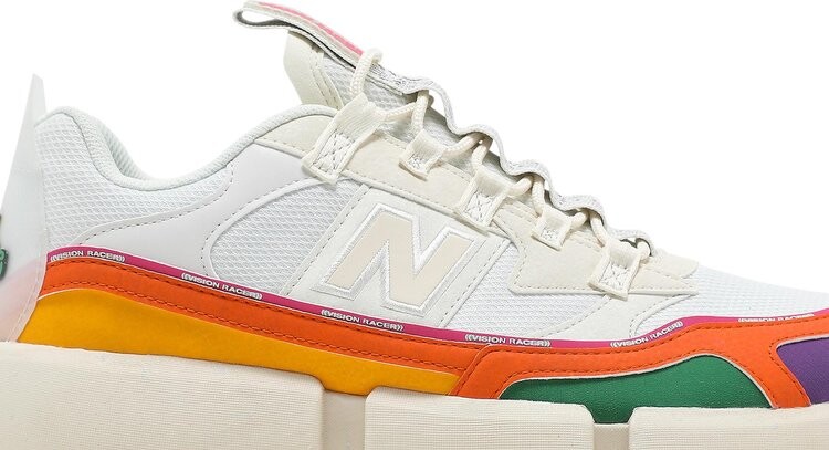 Кроссовки New Balance Jaden Smith x Vision Racer 'Hippie - Cream', белый — фото 3
