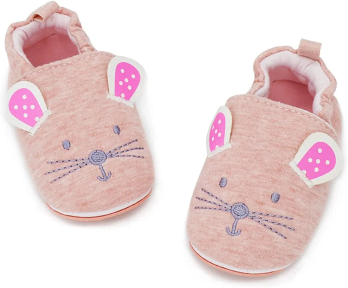Детские мокасины для малышей с нескользящей подошвой LAFEGEN, Pink Cat