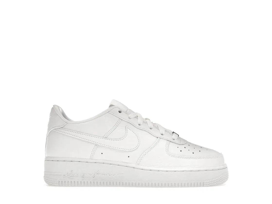 Детские кроссовки для мальчиков с перфорированным носком Nike Air Force 1 Low NOCTA, White/White/Cobalt Tint/White