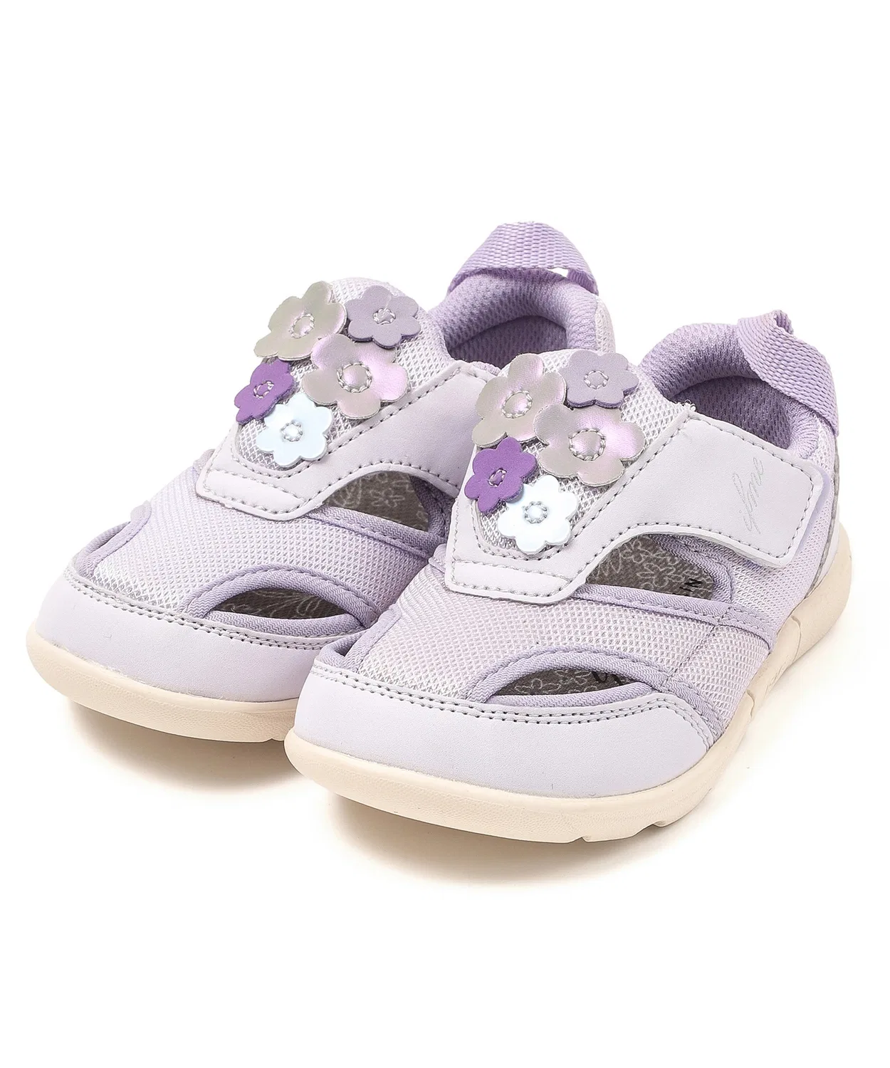 Детские сандалии с цветочным принтом IFME CALIN Flower Garden Summer Shoes, Purple