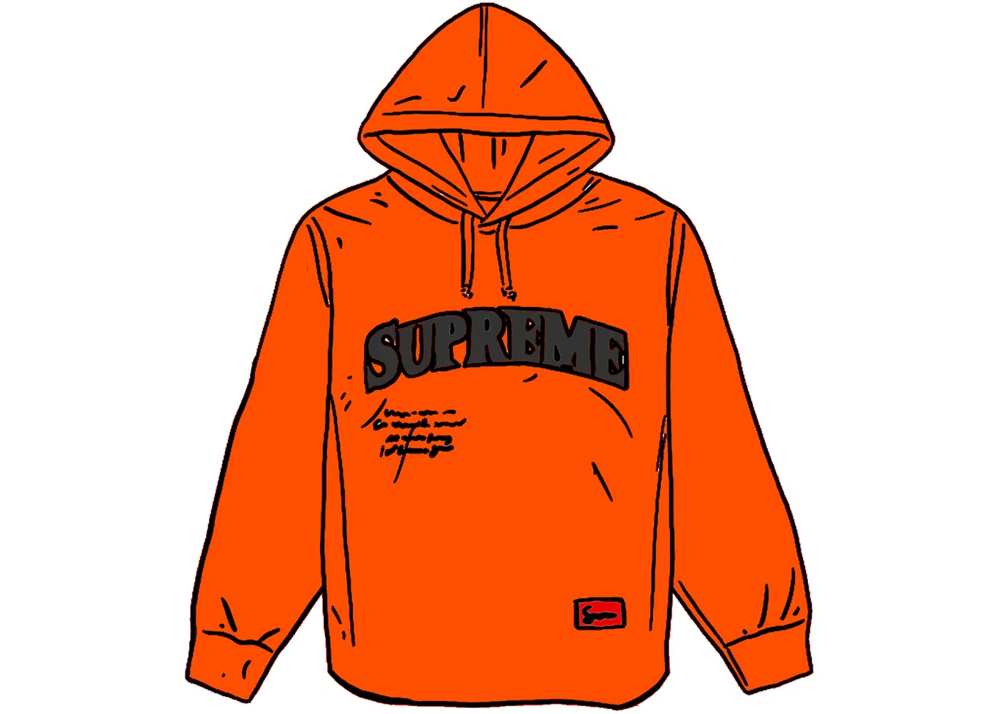 Мужская бейсбольная джерси с капюшоном и длинным рукавом Mesh Hooded Long Sleeve Baseball Jersey Supreme, Orange