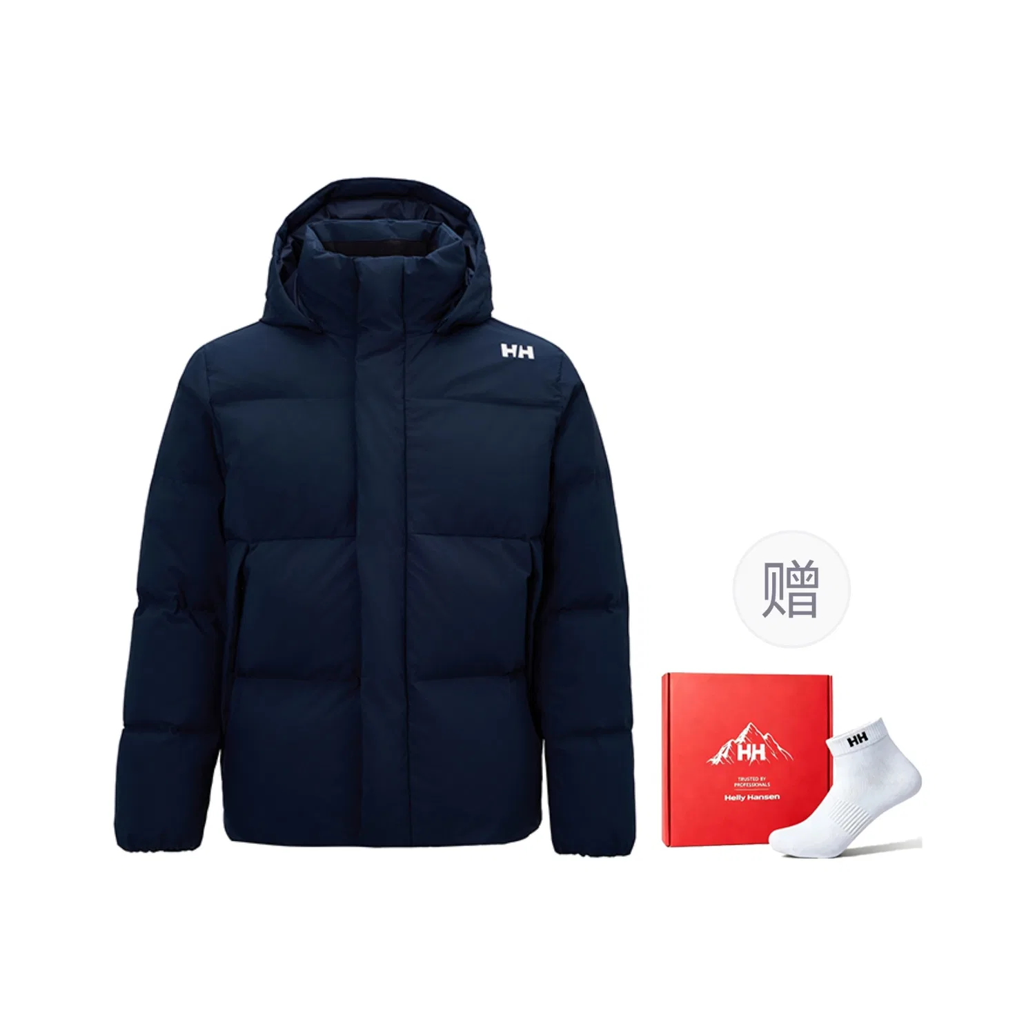 Детский пуховик с капюшоном HELLY HANSEN, Navy Blue Gift Box Set