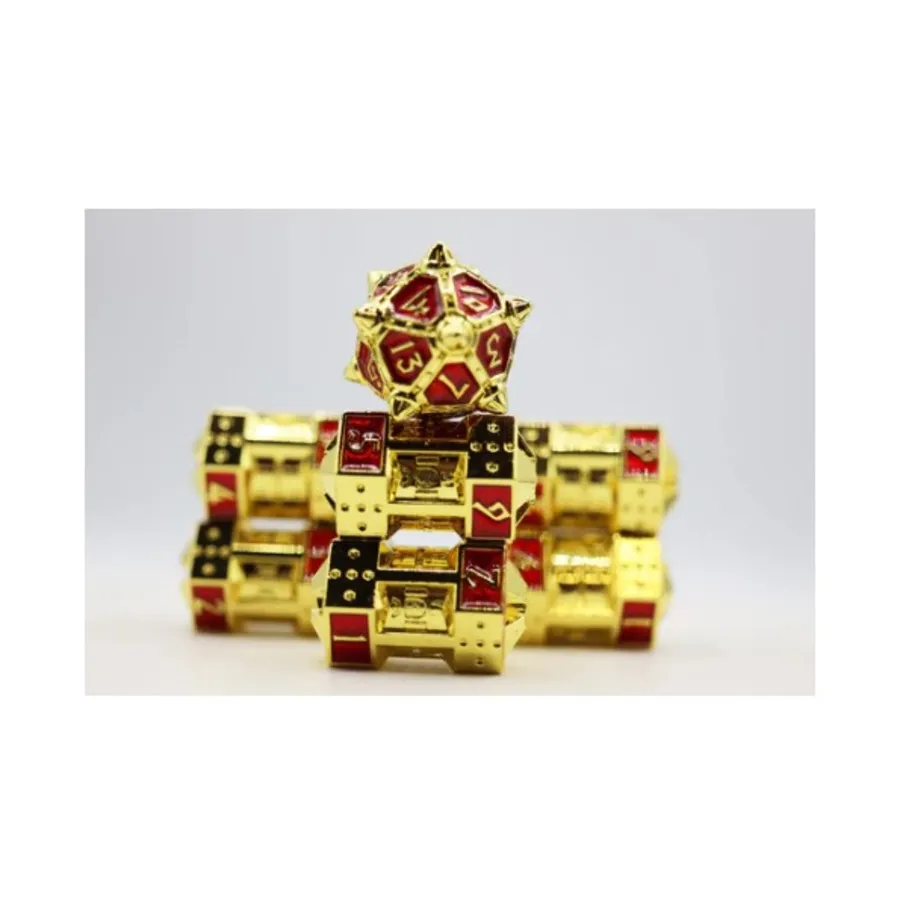 

Набор кубиков CCG — солнечный рубин (7), Dice Sets - Metal CCG Dice 51