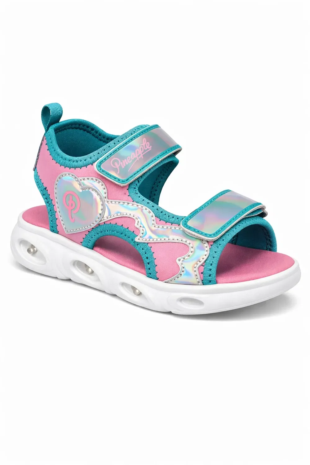 Сандалии с подсветкой в виде сердца Pineapple, Fuchsia