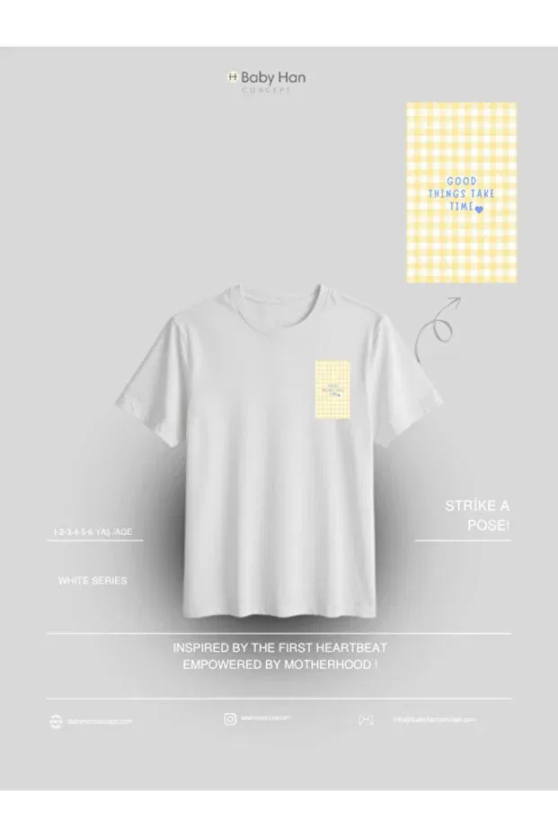 Детская футболка для девочек с принтом Basic Baby Han Concept, White