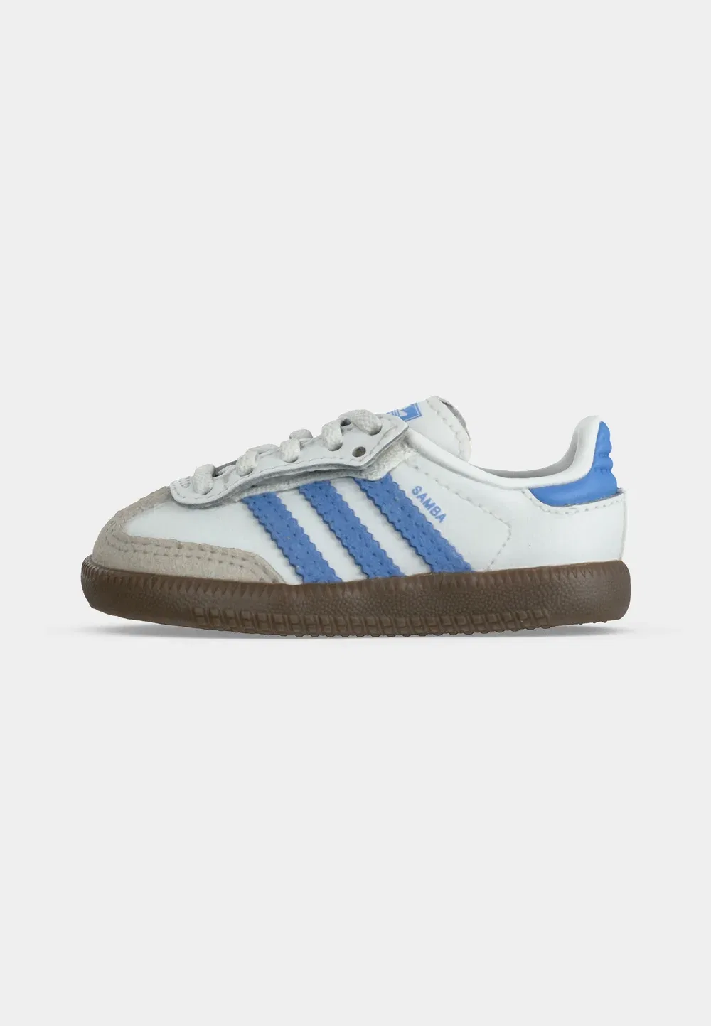 Samba og унисекс - детская обувь Adidas Originals, Footwear White/Blue Fusion — фото 2