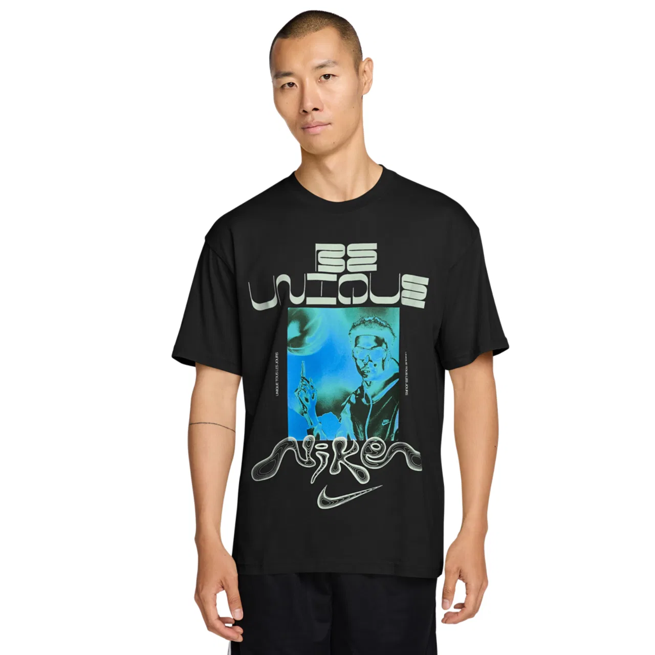 Футболка мужская Nike VW M90 Signature Loose, черный/белый