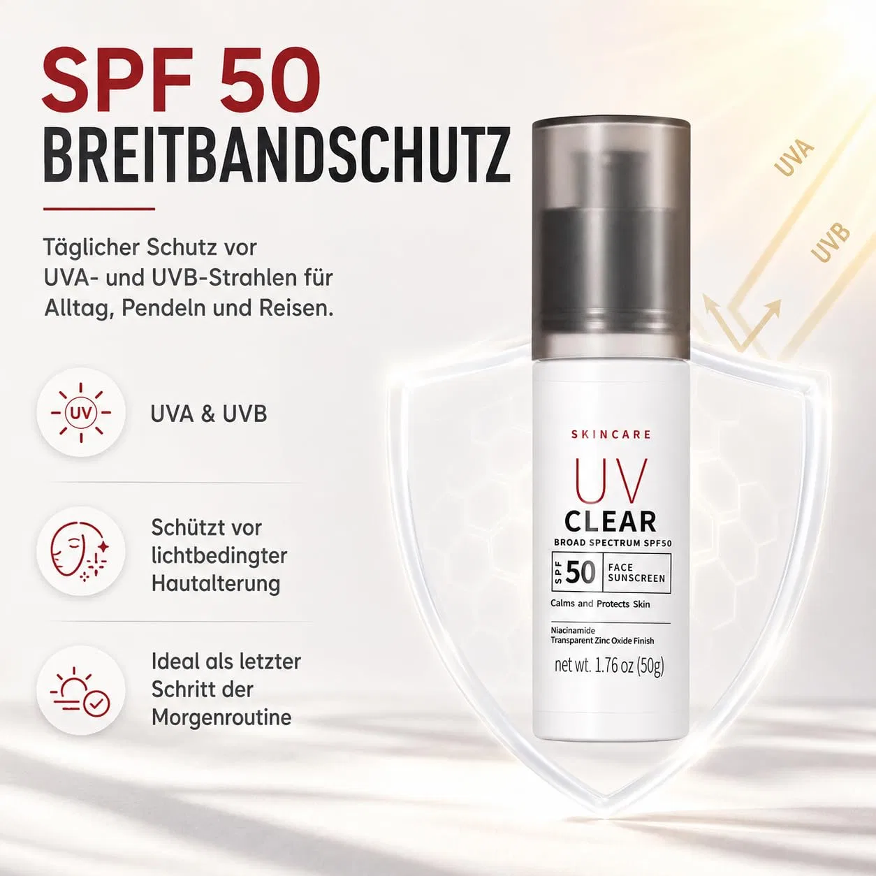 Минеральный солнцезащитный крем SPF 50, Altherona, 50 г — фото 3