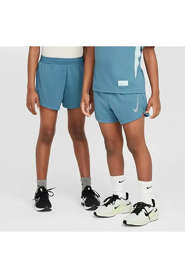 Детские шорты для девочек спортивные с регулируемым поясом Nike, Turquoise