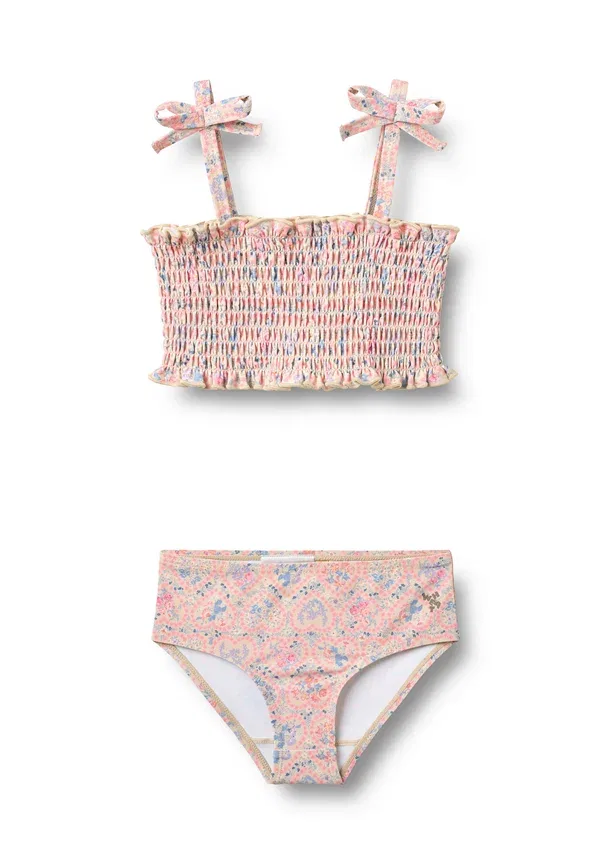 Комплект купальника с цветочным принтом Carla set Wheat, Pink Heart Flowers, розовый