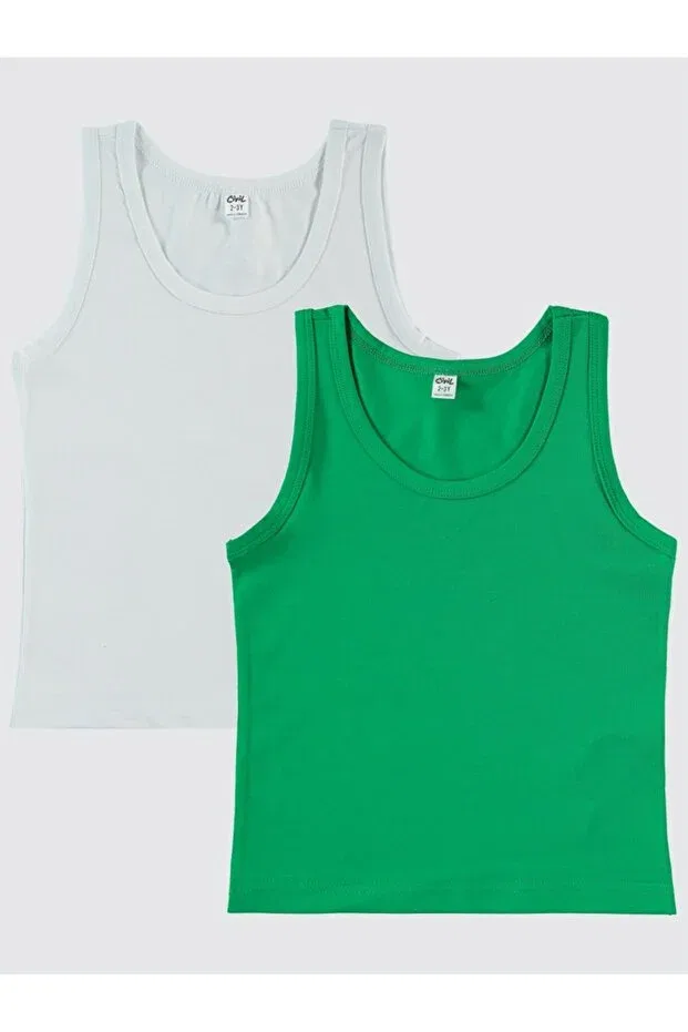 Детский комплект для мальчиков хлопковый Civil Boys, Green-White
