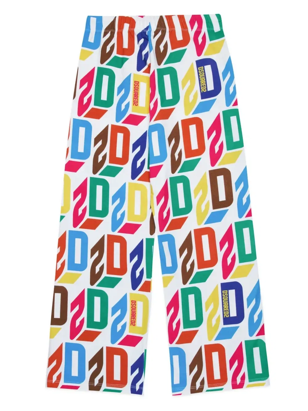 Широкие брюки с логотипом Dsquared2 Kids, белый — фото 2