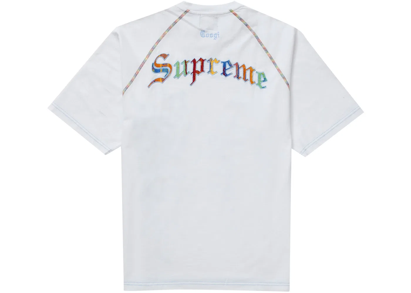 Мужская футболка с принтом Supreme Coogi Top, White — фото 2