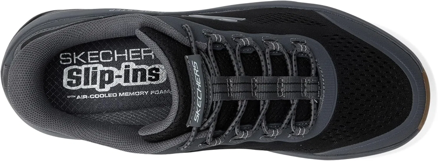 Мужские кроссовки Skechers Glide-Step с удобной подошвой, не требующей открывания рук, Black Grey — фото 2