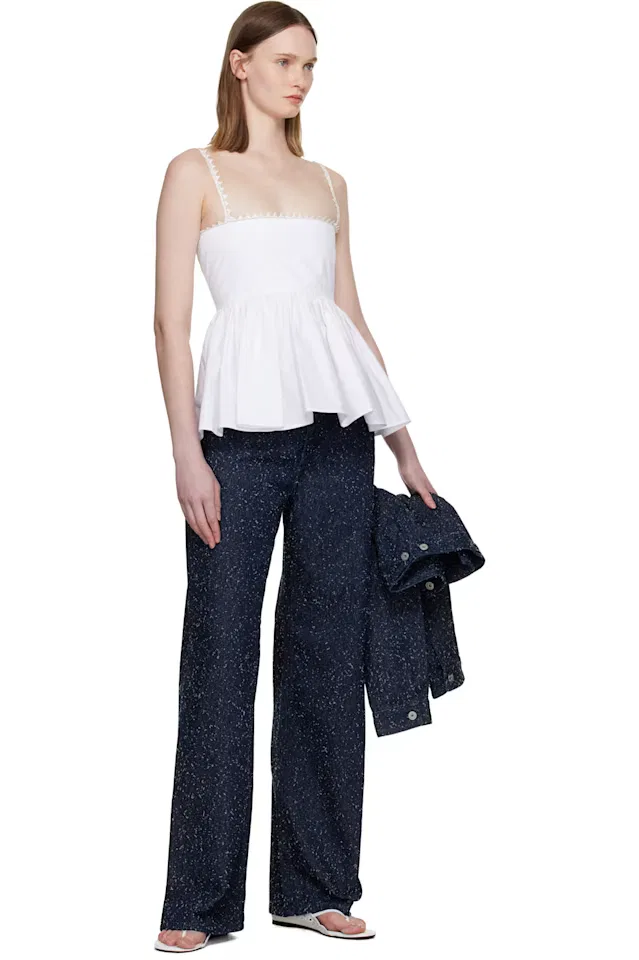 Белый топ The Traversin Jacquemus — фото 4