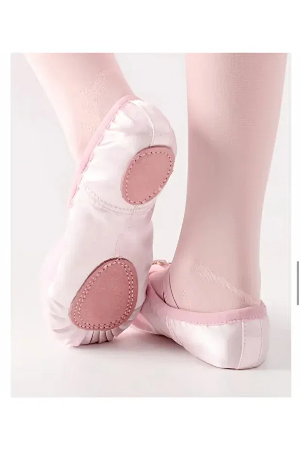 Детские балетки для девочек с коротким каблуком 3B Kids, Pink — фото 2