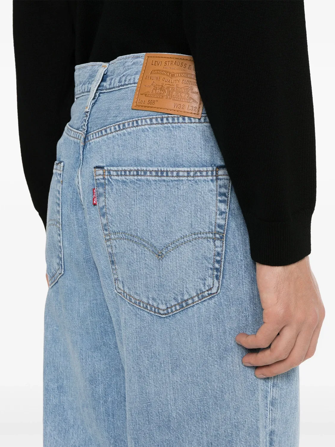 Джинсы с широкими штанинами 568 Levi's, светло-голубой — фото 2