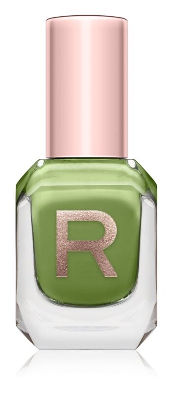 

Хорошо покрывающий лак для ногтей с высоким блеском Makeup Revolution High Gloss, оттенок Camo 10 мл
